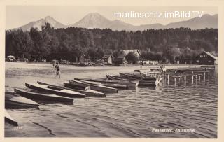 Faakersee, Sandbank Bootsvermietung - Faak am See - alte historische Fotos Ansichten Bilder Aufnahmen Ansichtskarten 