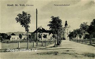 St. Veit, Personenbahnhof  - Sankt Veit an der Glan - alte historische Fotos Ansichten Bilder Aufnahmen Ansichtskarten 