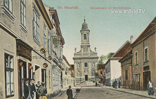 Wr. Neustadt - Wiener Strasse - Niederösterreich - alte historische Fotos Ansichten Bilder Aufnahmen Ansichtskarten 