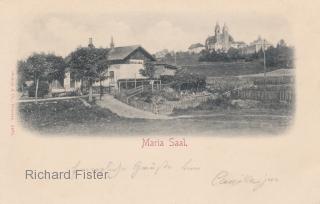 Maria Saal, Bahnhof - Maria Saal - alte historische Fotos Ansichten Bilder Aufnahmen Ansichtskarten 