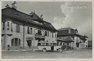 Bahnhof in Spittal an der Drau - Spittal an der Drau - alte historische Fotos Ansichten Bilder Aufnahmen Ansichtskarten 