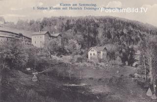 Semmering, Klamm am Semmering, Station Klamm - Niederösterreich - alte historische Fotos Ansichten Bilder Aufnahmen Ansichtskarten 