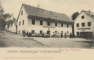 Völkendorf, Schliebers Gasthaus und Kramerei  - Villach-Völkendorf - alte historische Fotos Ansichten Bilder Aufnahmen Ansichtskarten 