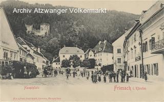 Friesach Hauptplatz - alte historische Fotos Ansichten Bilder Aufnahmen Ansichtskarten 