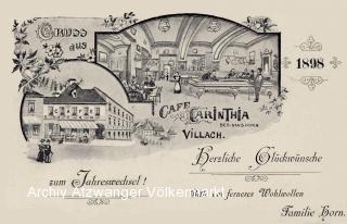Villach, Widmanngasse 44   Cafe Carinthia - Villach - alte historische Fotos Ansichten Bilder Aufnahmen Ansichtskarten 