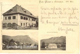 Der Karnerwirt und das Dorf Heiligengeist - Heiligengeist - alte historische Fotos Ansichten Bilder Aufnahmen Ansichtskarten 