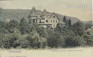 Pörtschach - Villa Hoyos - Klagenfurt Land - alte historische Fotos Ansichten Bilder Aufnahmen Ansichtskarten 