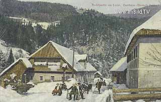 Rodlpartie am Loibl - Klagenfurt Land - alte historische Fotos Ansichten Bilder Aufnahmen Ansichtskarten 