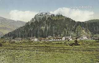 Gratschach und Burgruine Landskron - Gratschach - alte historische Fotos Ansichten Bilder Aufnahmen Ansichtskarten 