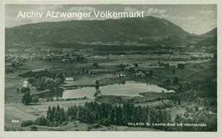 Villach, St. Leonhardersee  - St. Leonhard - alte historische Fotos Ansichten Bilder Aufnahmen Ansichtskarten 