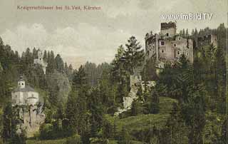 Kraigerschlösser bei St. Veit - Frauenstein - alte historische Fotos Ansichten Bilder Aufnahmen Ansichtskarten 