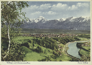 Drau und Mittagskogel - Untere Fellach - alte historische Fotos Ansichten Bilder Aufnahmen Ansichtskarten 