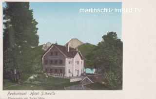 Faakersee Insel - Hotel Schwelle - Faak am See - alte historische Fotos Ansichten Bilder Aufnahmen Ansichtskarten 