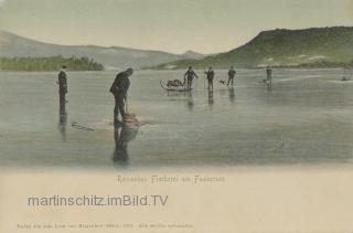 Faak am See Reinanken Fischerei am Faakersee - Faak am See - alte historische Fotos Ansichten Bilder Aufnahmen Ansichtskarten 