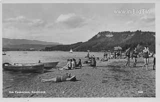 Faakersee - Sandbank - Faak am See - alte historische Fotos Ansichten Bilder Aufnahmen Ansichtskarten 