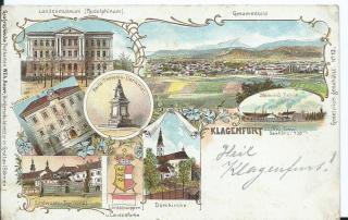 Gruss aus Klagenfurt - Innere Stadt  (1. Bez) - alte historische Fotos Ansichten Bilder Aufnahmen Ansichtskarten 