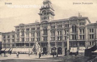 Triest, Rathaus - Italien - alte historische Fotos Ansichten Bilder Aufnahmen Ansichtskarten 