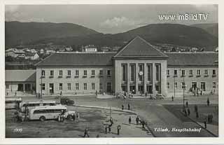 Bahnhof Villach - Bahnhofplatz - alte historische Fotos Ansichten Bilder Aufnahmen Ansichtskarten 