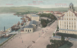 Linz - Kaiserin Elisabeth Kai - Linz(Stadt) - alte historische Fotos Ansichten Bilder Aufnahmen Ansichtskarten 