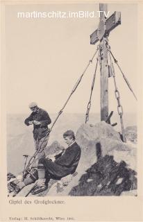Am Gipfel des Großglockners - Spittal an der Drau - alte historische Fotos Ansichten Bilder Aufnahmen Ansichtskarten 