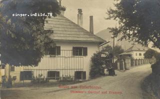 Unterbergen Oblasser`s Gasthof mit Brauerei - Klagenfurt Land - alte historische Fotos Ansichten Bilder Aufnahmen Ansichtskarten 