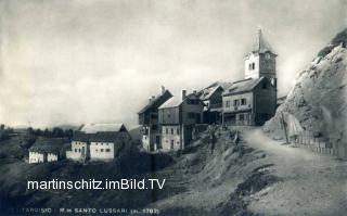 Maria Luschari mit enger Zufahrt  - Camporosso - Saifnitz - alte historische Fotos Ansichten Bilder Aufnahmen Ansichtskarten 