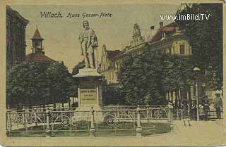 Hans Gasser Denkmal - Hans-Gasser-Platz - alte historische Fotos Ansichten Bilder Aufnahmen Ansichtskarten 
