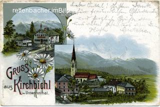 Gruss aus Kirchbichl im Unterinnthal - Tirol - alte historische Fotos Ansichten Bilder Aufnahmen Ansichtskarten 