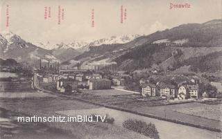 Donawitz Werksanlage mit Wohnsiedlung - Leoben - alte historische Fotos Ansichten Bilder Aufnahmen Ansichtskarten 