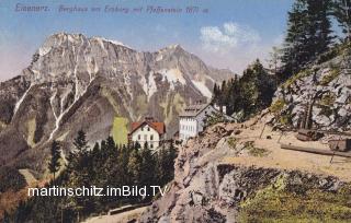 Eisenerz, Berghaus am Erzberg mit Pfaffenstein - Eisenerz - alte historische Fotos Ansichten Bilder Aufnahmen Ansichtskarten 