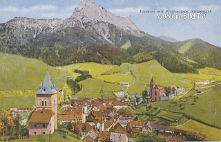 Eisenerz mit Pfaffenstein - Eisenerz - alte historische Fotos Ansichten Bilder Aufnahmen Ansichtskarten 