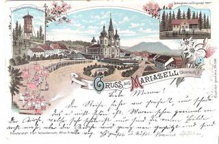 Gruss aus Mariazell - Mariazell - alte historische Fotos Ansichten Bilder Aufnahmen Ansichtskarten 