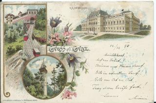 Gruss aus Graz - Graz,01.Bez.:Innere Stadt - alte historische Fotos Ansichten Bilder Aufnahmen Ansichtskarten 