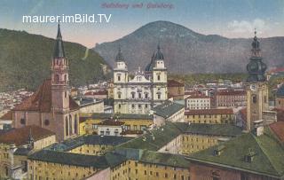 Salzburg und Gaisberg - Salzburg - alte historische Fotos Ansichten Bilder Aufnahmen Ansichtskarten 