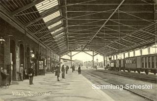 Bahnsteighalle - Villach - alte historische Fotos Ansichten Bilder Aufnahmen Ansichtskarten 