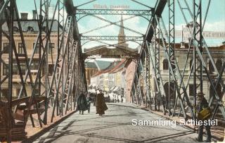 Bahnhofstraße bei der Brücke - Villach - alte historische Fotos Ansichten Bilder Aufnahmen Ansichtskarten 