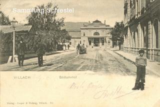 Bahnhofstraße - Villach - alte historische Fotos Ansichten Bilder Aufnahmen Ansichtskarten 