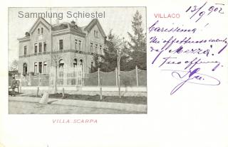 Villa Scarpa in der Pestalozzistraße - Villach - alte historische Fotos Ansichten Bilder Aufnahmen Ansichtskarten 
