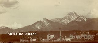 Villach Krankenhaus und Mittagskogel - Villach - alte historische Fotos Ansichten Bilder Aufnahmen Ansichtskarten 