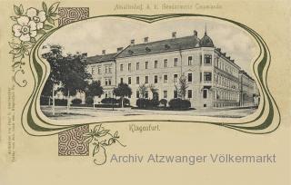 Klagenfurt, Amalienhof, k.k. Gendarmerie Commando - Kärnten - alte historische Fotos Ansichten Bilder Aufnahmen Ansichtskarten 