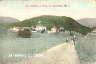 St. Leonhard mit Kirche - Villach - alte historische Fotos Ansichten Bilder Aufnahmen Ansichtskarten 