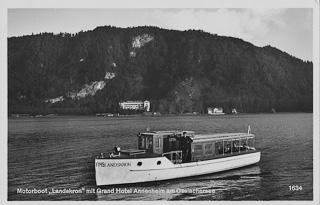 Motorboot Landskron - Treffen am Ossiacher See - alte historische Fotos Ansichten Bilder Aufnahmen Ansichtskarten 