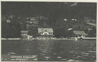 Günthers Restaurant - Treffen am Ossiacher See - alte historische Fotos Ansichten Bilder Aufnahmen Ansichtskarten 