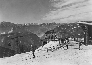 Bergstation 1. Sessellift - Treffen am Ossiacher See - alte historische Fotos Ansichten Bilder Aufnahmen Ansichtskarten 