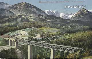 Eisenbahnbrücke - Rosenbachtal - St. Jakob im Rosental - alte historische Fotos Ansichten Bilder Aufnahmen Ansichtskarten 