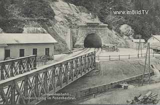 Karawankenbahn - Tunneleingang - St. Jakob im Rosental - alte historische Fotos Ansichten Bilder Aufnahmen Ansichtskarten 