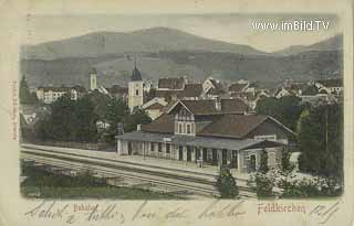 Bahnhof in Feldkirchen - Feldkirchen - alte historische Fotos Ansichten Bilder Aufnahmen Ansichtskarten 