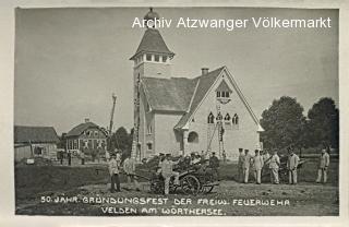 Velden am Wörthersee, Freiwillige Feuerwehr  - Villach Land - alte historische Fotos Ansichten Bilder Aufnahmen Ansichtskarten 
