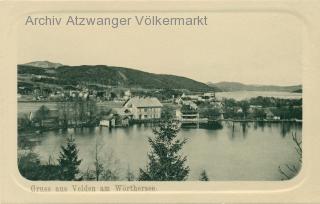 Velden, Bäckerteich - Villach Land - alte historische Fotos Ansichten Bilder Aufnahmen Ansichtskarten 