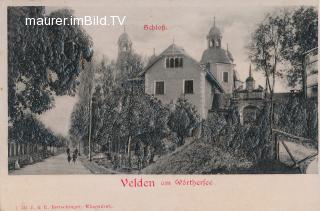 Schloss Velden am Wörthersee - Villach Land - alte historische Fotos Ansichten Bilder Aufnahmen Ansichtskarten 